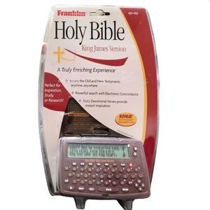 Vintage Franklin Electronic Holy Bible King James Version KJV450 Handheld SEALED